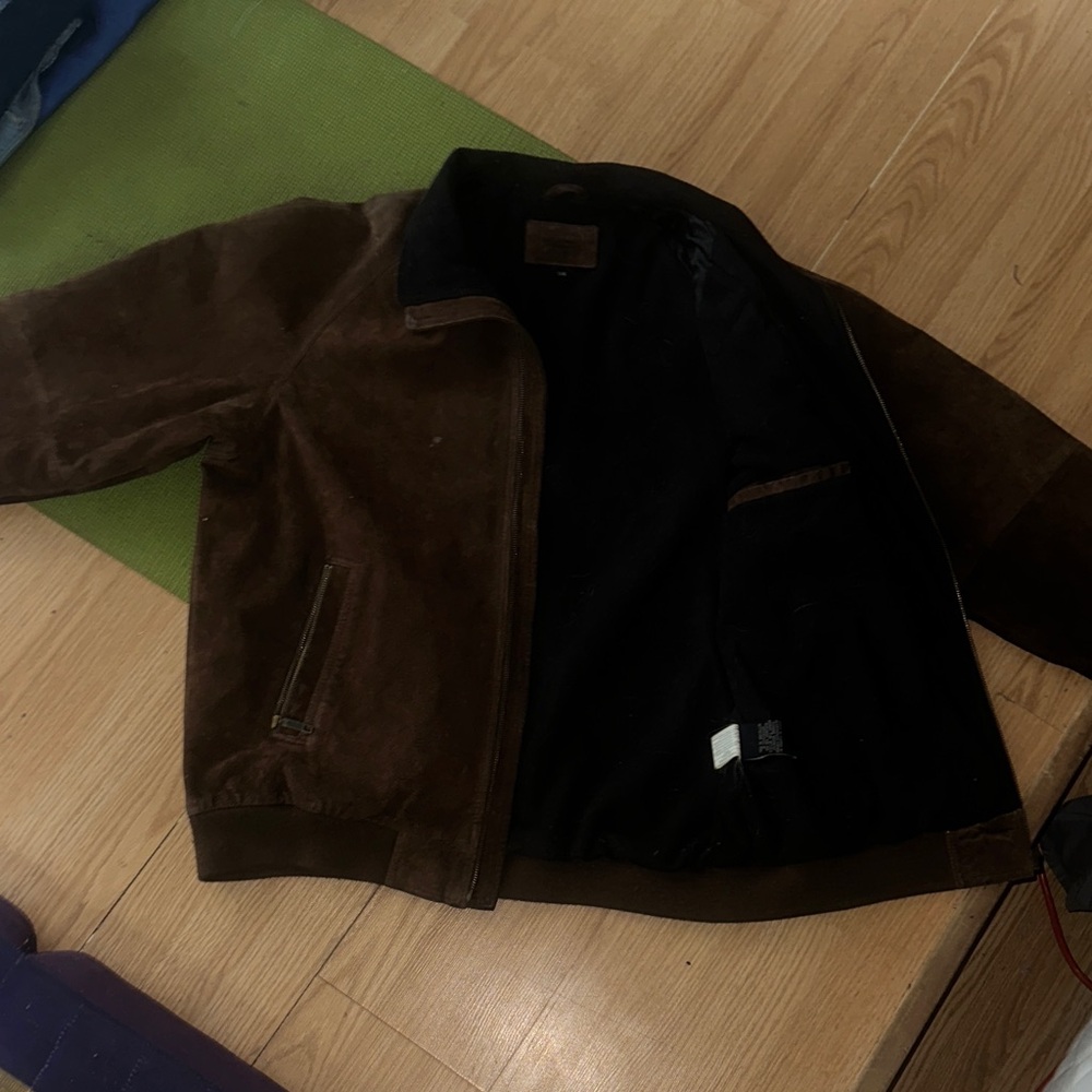 Denver Hayes Dark brown 100% genuine leather  vintage Bomber Jacket